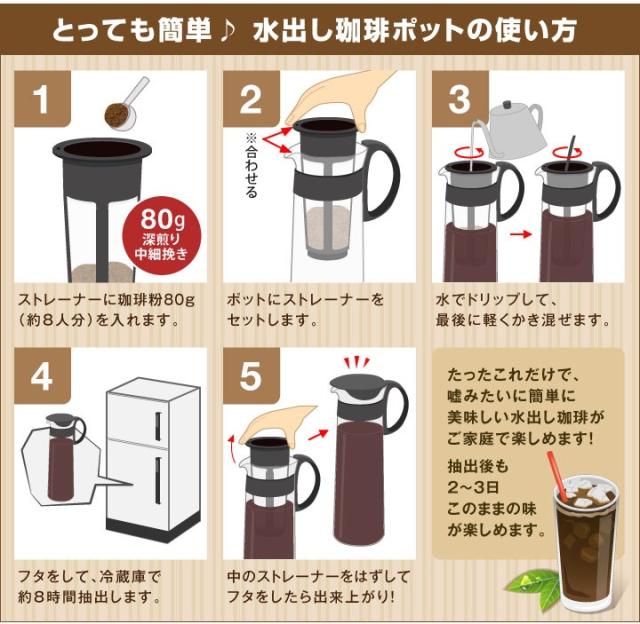 とってもカンタン♪水出し珈琲ポットの使い方