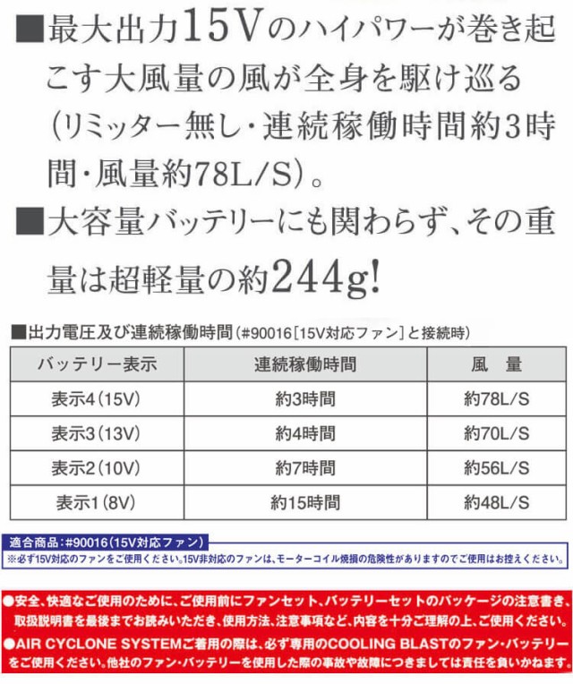 即納]アイズフロンティア クーリングブラスト ファン＋15Vバッテリー