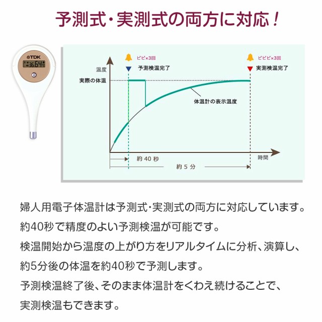 TDK 婦人用 電子体温計 HT-301 婦人体温計 日本製 基礎体温 妊活