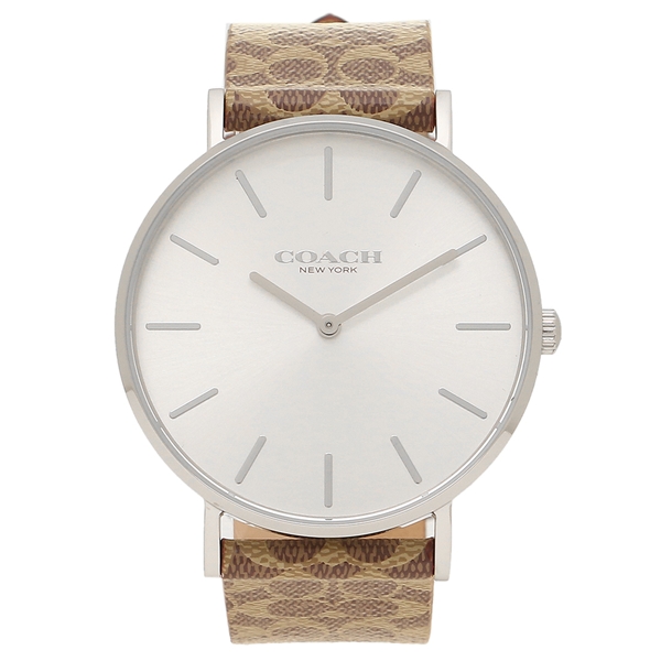 72時間限定タイムセール コーチ 時計 レディース ペリー 36mm シグネチャー クォーツ ホワイト ブラウン Coach 14503122 返品ok 未使用 Www Centrodeladultomayor Com Uy