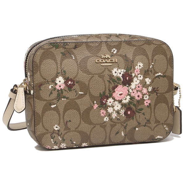 大人気 P10 5 Offクーポン 6 28 9 59 コーチ バッグ ショルダーバッグ Signature 花柄 ベージュ ピンク レディース アウトレット Coach クリアランスバーゲン Www Bnooon Com