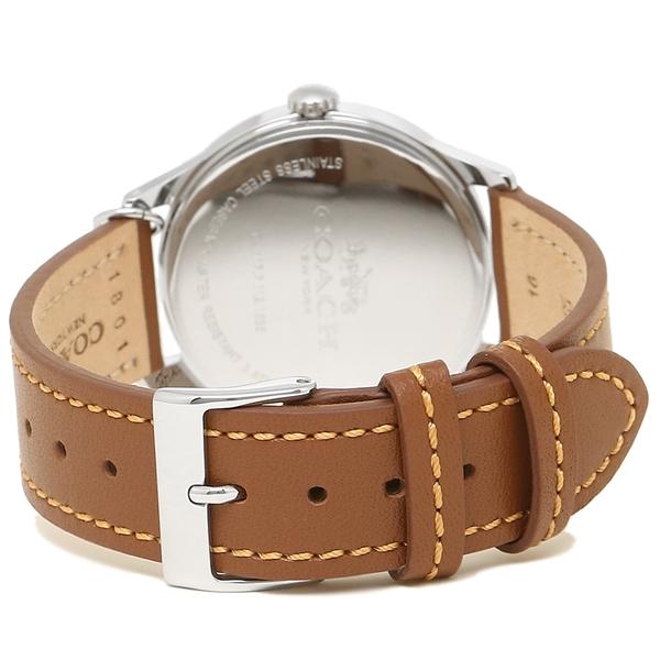コーチ 時計 レディース 公式ストア 腕時計 アウトレット Coach Sad ブラウン W1549 ホワイト シルバー