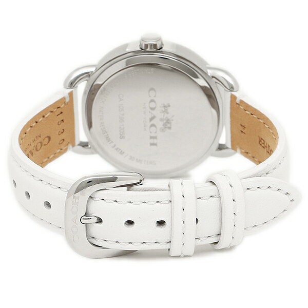 日本初の 32mm レディース 時計 コーチ クォーツ W6051 返品ok Coach ホワイト ホワイト 腕時計レディース Sutevalle Org
