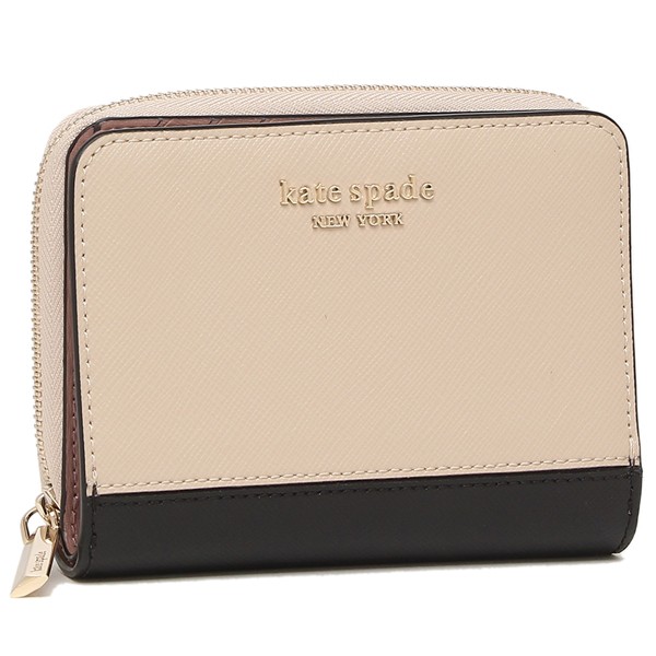 新品限定品 ケイトスペード 二つ折り財布 財布 スペンサー ベージュ ブラック レディース KATE SPADE PWR00395 195の通販はau PAY マーケット - AXES|商品ロットナンバー:509215229 新作登場新品