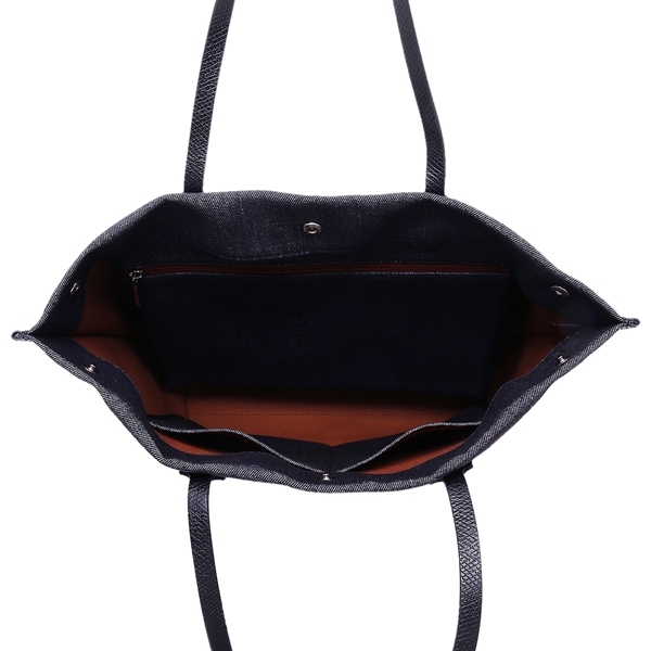 ロンシャン トートバッグ エッセンシャルデニム ネイビー レディース