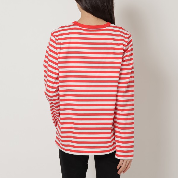 マリメッコ Tシャツ・カットソー ロングTシャツ ストライプ