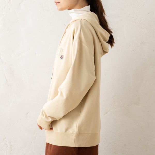 モンクレール パーカー フーディー ベージュ レディース MONCLER