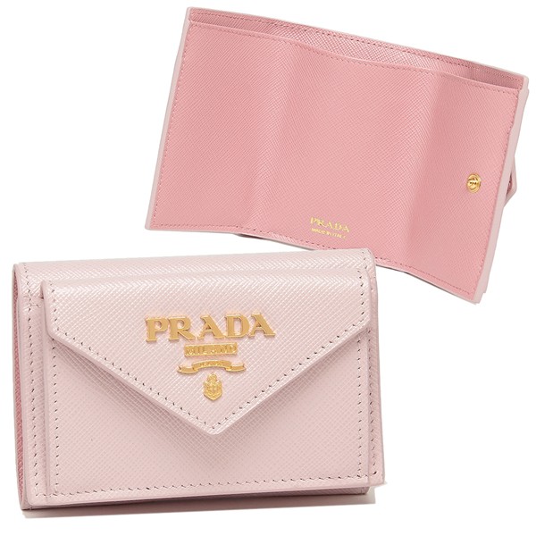 プラダ 財布 三つ折り財布 サフィアーノ ミニ財布 レディース PRADA