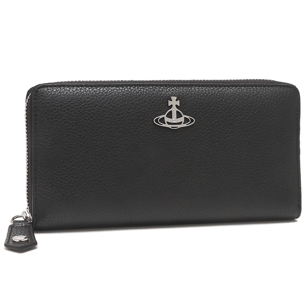 ★ VIVIENNE WESTWOOD ★ グレインレザー ジップウォレット ヴィヴィアンウエストウッド 財布 長財布 ジョーダン グレイン