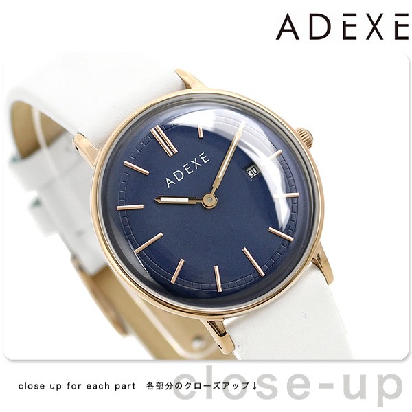 セール品 アデクス Adexe 限定モデル レディース 腕時計 2043a 06 Jp18nv プチ 33mm ネイビー ホワイト 正規販売代理店 Www Iacymperu Org