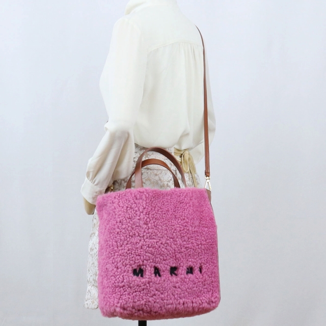 マルニ トートバッグ レディース MARNI ラム、レザー イタリア
