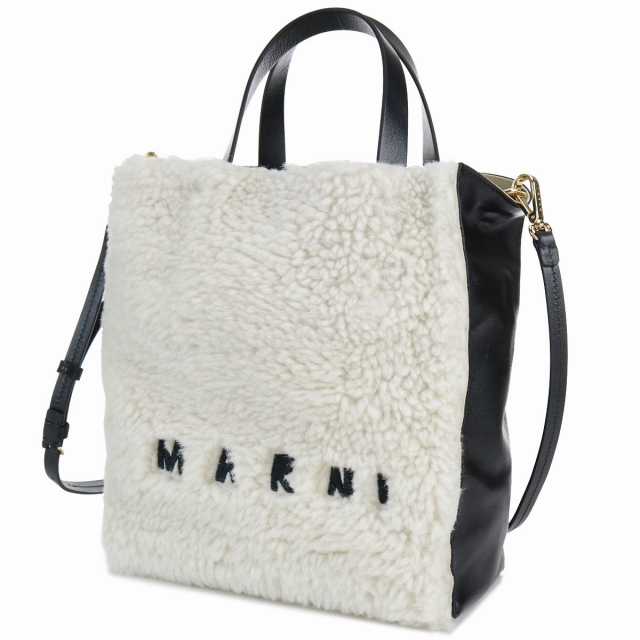 マルニ トートバッグ レディース MARNI ラム、レザー イタリア