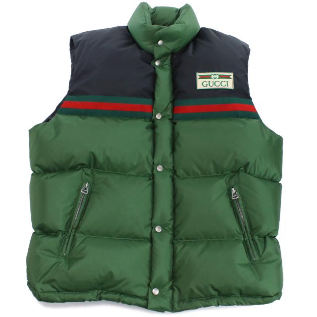 グッチ ベスト メンズ GUCCI イタリア 698713 グリーン系 ファッション