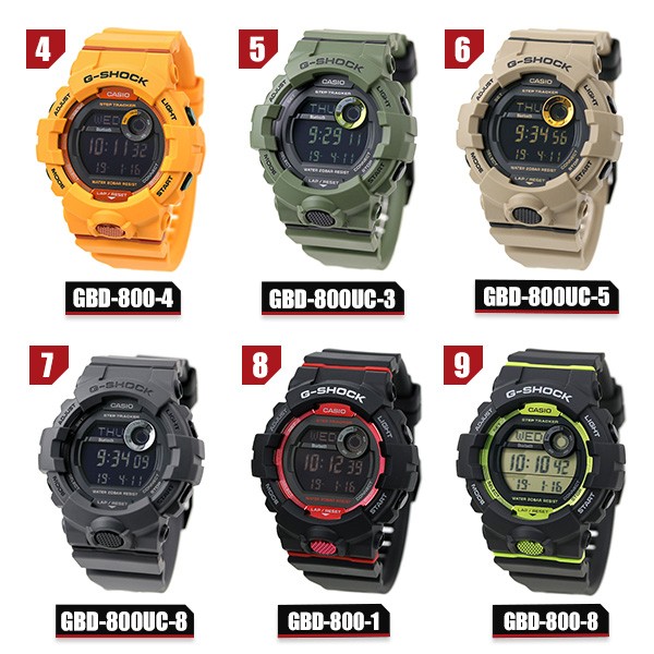 gショック ジーショック G-SHOCK デジタル GBD-800 ブラック 黒 ...