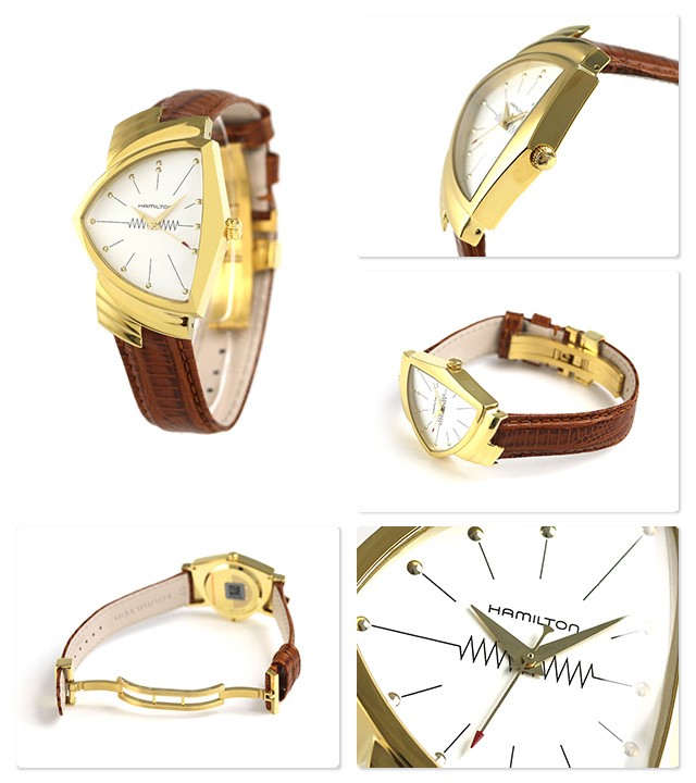 のななぷれ ハミルトン H24301511 HAMILTON 腕時計 ゴールドの通販はau PAY マーケット - 腕時計のななぷれ｜商品ロットナンバー：265607571 ベンチュラ 60周年記念 復刻モデル メンズ ベルトカラ