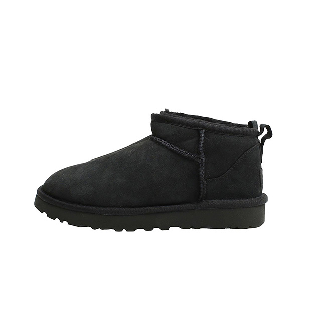 アグ UGG Classic Ultra Mini クラシックウルトラミニ ムートンブーツ 1116109-BLACK-8 レディース black 25.0cm 靴