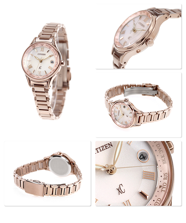 CITIZEN XC エコドライブ EC1164-53W Citizen xC Pink Dial Super Titanium Bracelet EC1164-53W