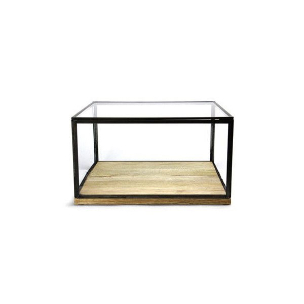 おしゃれなガラスケース ディスプレイキャビネット 小物入れ Lサイズ L