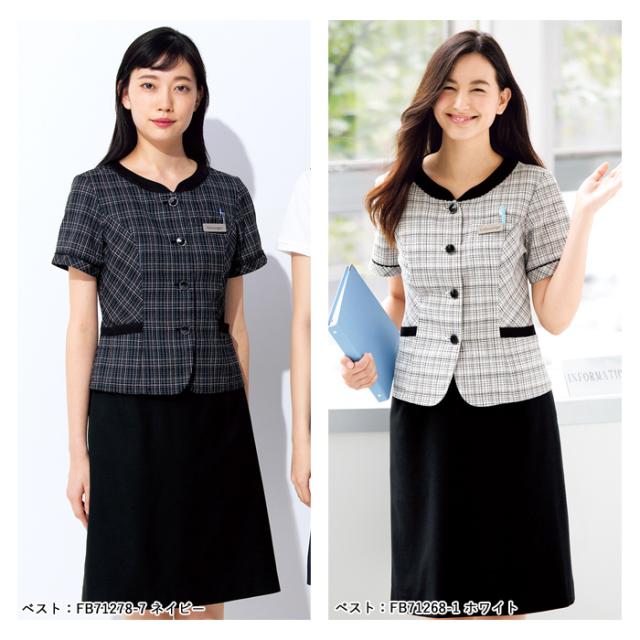 事務服 オーバーブラウス レディース 半袖 制服 nuovo 秋冬 春