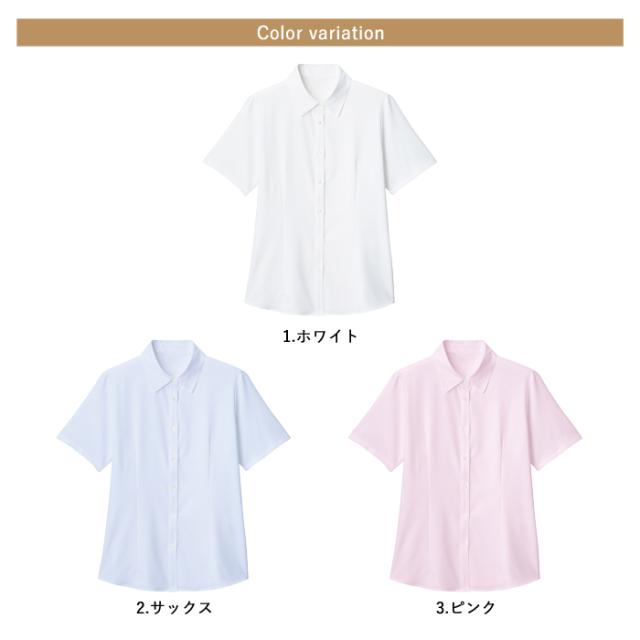 事務服 ブラウス レディース 半袖 制服 nuovo 春夏 秋 FOLK シャツ