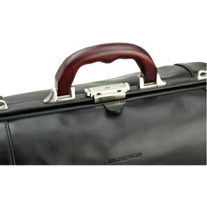 軽量合皮ダレスボストン　木製ハンドル・錠前