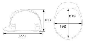 【住ベ テクノプラスチック】 ABS素材ヘルメット SAI (ライナー無)【安全用・工事用・高所作業用・防災】