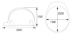 【住ベ】ABS素材ヘルメット SAXS-B インナーシールド付 (ライナー入)【安全用・工事用・高所作業用・防災】