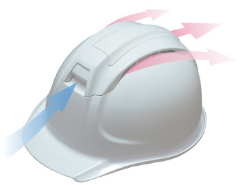 【ディック/DIC】 ABS素材ヘルメット SYA-WV ベンチレーション付 （ライナー入） 【安全用・工事用・高所作業用・防災】