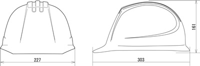 【タニザワ】 PC素材ヘルメット ST#141L-AZ (ライナー入)【安全用・工事用・高所作業用・防災】