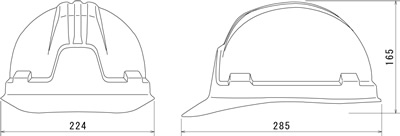 【タニザワ】 ABS素材ヘルメット ST#0185-FZ (ライナー入)【安全用・工事用・高所作業用・防災】