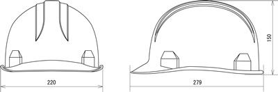 【タニザワ】 PE素材ヘルメット ST#0181-FZ (ライナー入)【安全用・工事用・高所作業用・防災】