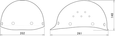 【タニザワ】 FRP素材ヘルメット ST#1360-DPZ (ライナー入)【安全用・工事用・高所作業用・防災】