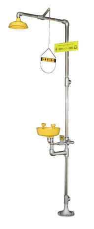 緊急用シャワー(洗眼/顔器付) 502-07