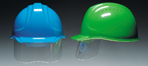 【ディック/DIC】 ABS素材ヘルメット SYA-SV インナーシールド/ベンチレーション付 （ライナー入） 【安全用・工事用・高所作業用・防災】