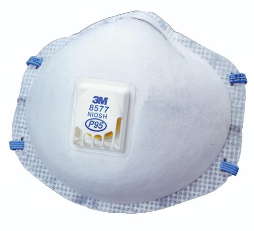 【3M/スリーエム】 使い捨て式防塵マスク 8577-DL2 (10枚入) 【粉塵・作業用・医療用】