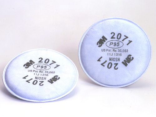 【3M/スリーエム】 防塵マスク用交換用フィルター 2071 (6000用) (2枚/1組) 【粉塵・作業用・医療用】