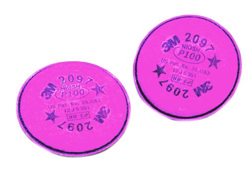 【3M/スリーエム】 防塵マスク用交換用フィルター2097 (6000/2097-RL3用) (2枚/1組) 【粉塵・作業用・医療用】