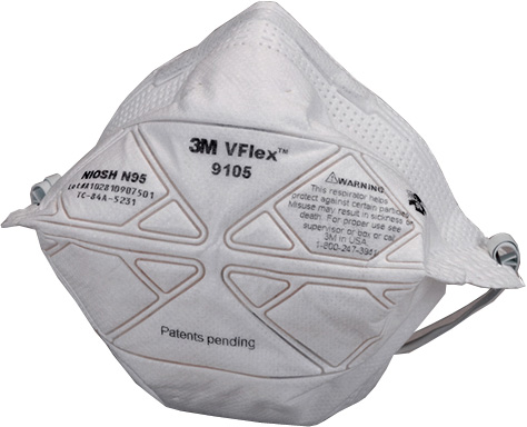 使い捨て式防塵マスク VFlex 9105-N95 (50枚入)