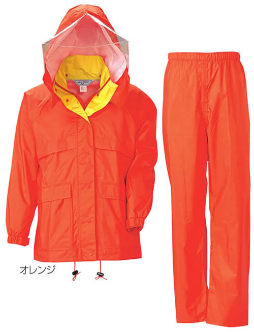【富士ビニール工業】 レインストーリー340 4L（上下セット）【業務用・作業用・レインコート 】