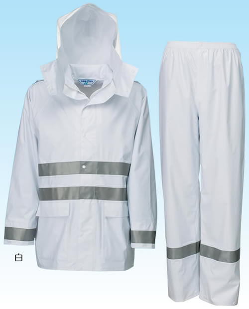 【富士ビニール工業】 レインストーリー545 S〜EL（上下セット）【業務用・作業用・レインコート 】