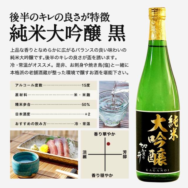 酒処新潟　加賀の井酒造［ギフトボックス入り］純米大吟醸飲み比べ720ml 2本セット