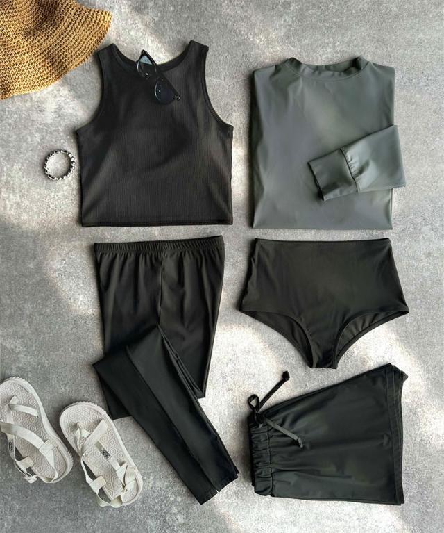 クラシカルエルフ冬新作 java ジャバコラボ レディース 水着/着物・浴衣 水着 接触冷感 UVカット 遮熱機能 ラッシュガード 5点セット 紫外線カット率90％ 紫外線対策 海 プール レジャー 万能アイテム 2025ss jv1260412 クラシカルエルフ秋新作 java ジャバコラボ レディース 水着/着物