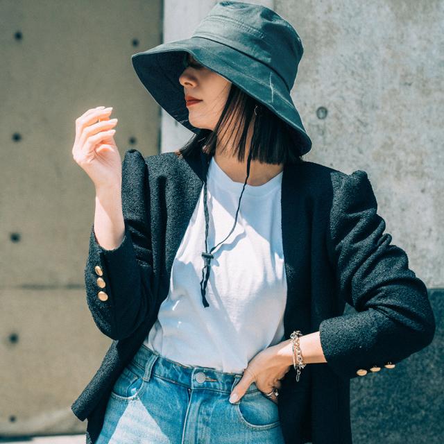 DEVICE＋ シンプル オーバーフィット サファリハット