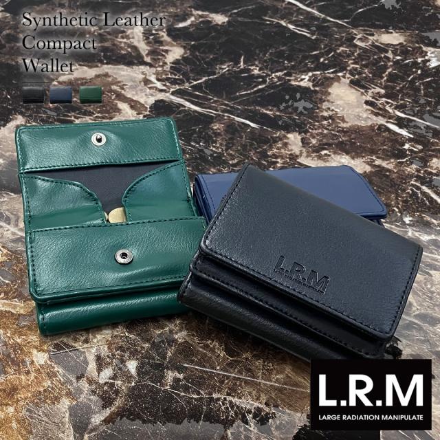 L.R.M 合皮コンパクト財布 