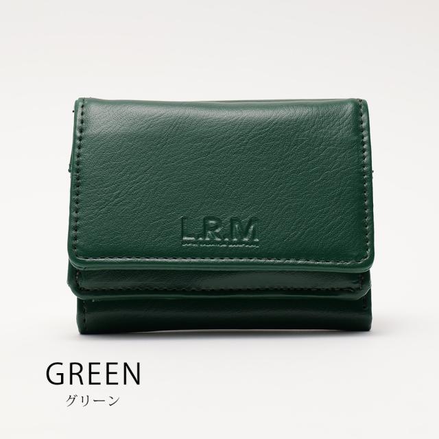 L.R.M 合皮コンパクト財布 