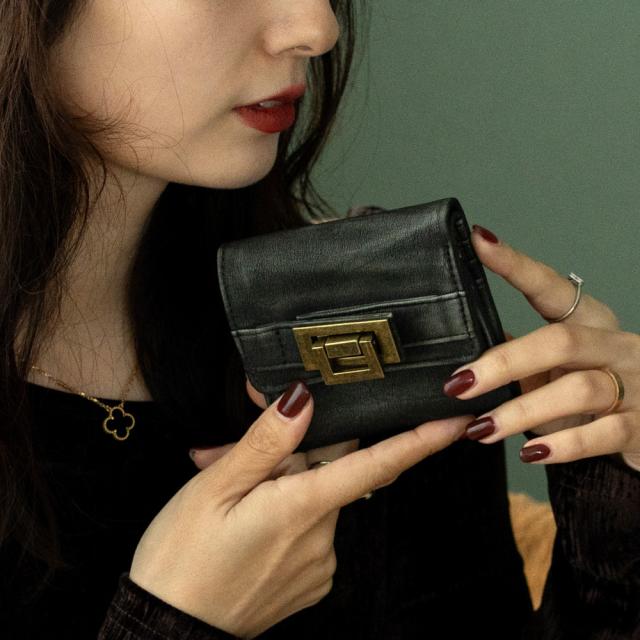 DEVICE ヴィンテージデザイン 三つ折り財布 