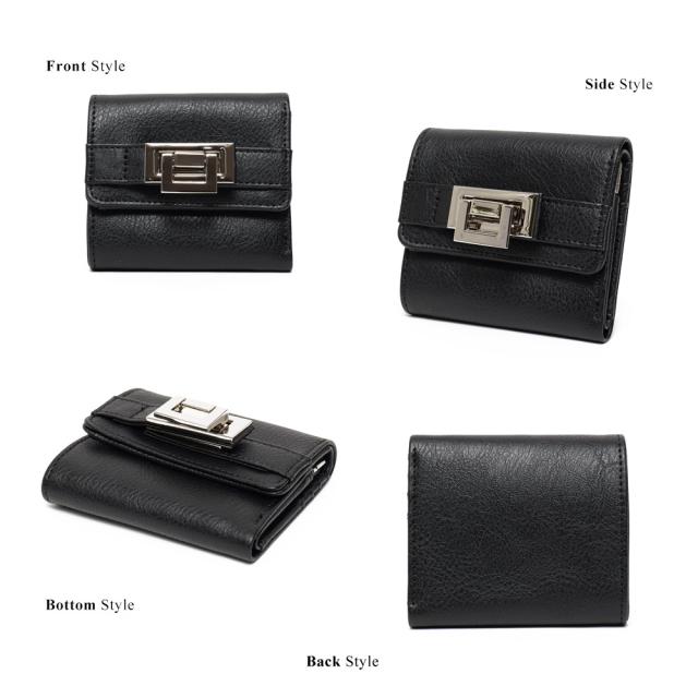 DEVICE ヴィンテージデザイン 三つ折り財布 