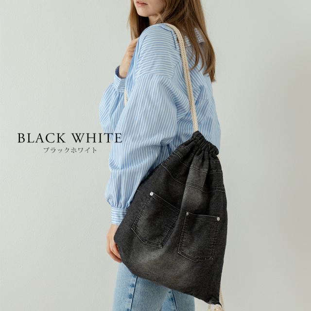 DEVICE ウォッシュ デニム ナップザック ボディバッグ