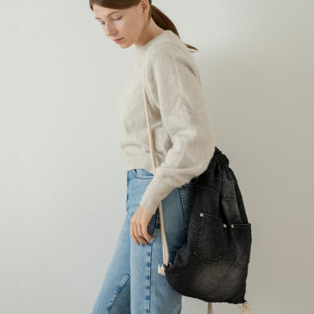 DEVICE ウォッシュ デニム ナップザック ボディバッグ