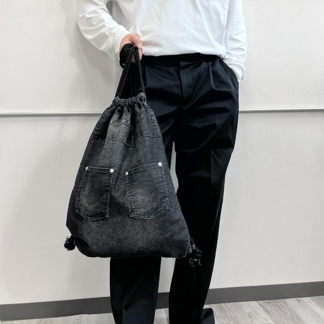 DEVICE ウォッシュ デニム ナップザック ボディバッグ